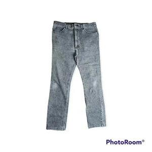 Vintage 90s Lee riders black ice acid wash jeans. 38x34. Union made USA